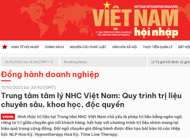 [Việt Nam Hội Nhập] Trung tâm tâm lý NHC Việt Nam: Quy trình trị liệu chuyên sâu, khoa học, độc quyền